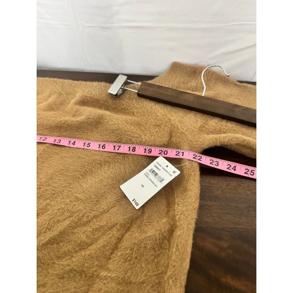 Good American Off the Shoulder Sweater in Warm Caramel 4XL NWT - Picture 6 of 7
